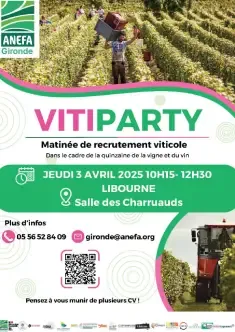 Affiche Vitiparty 2025 Libourne